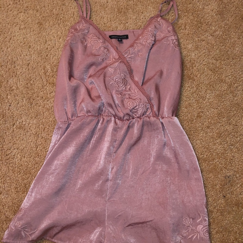 Kendall & Kylie Pink Floral Romper